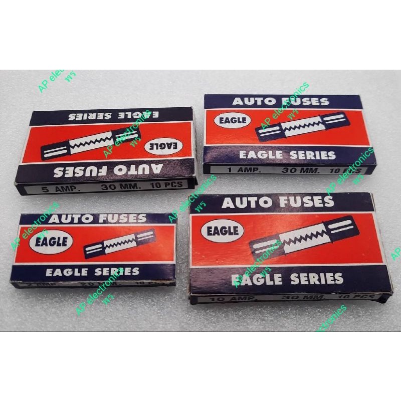 ฟิวส์ขนาด 1A  2A  3A 5A  10A  15A 20A  25A 30A  ขนาด30MM  กล่องละ 10 ตัวดูที่ตัวเลือก