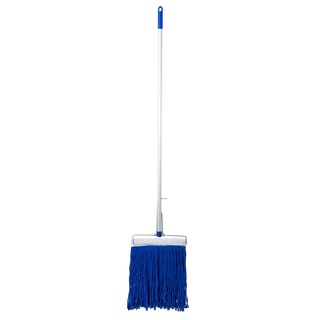 ไม้ม็อบด้ามอลูมิเนียม 12 นิ้ว พร้อมผ้าสีน้ำเงิน NCL ไม้ถูพื้น ไม้รีดน้ำ Mop with aluminum handle 12 inches with blue clo