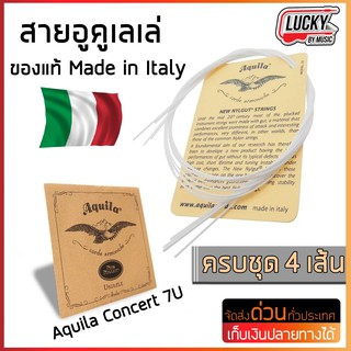 สาย Ukulele Aquila Concert 7U ของแท้ Made in Italy ครบชุด 4 เส้น