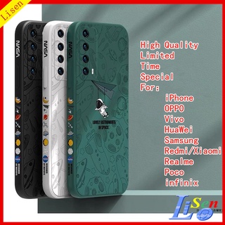 เคส Huawei Y7A Y6P Y8P Y7 PRO 2019 Y9 Prime 2019 Y7 Prime 2019 Y9S Nova 3i Y9 2019 Y7 2019 Nova 5T Nova 7i 7 8 8i 9 9SE เคสโทรศัพท์มือถือ ลายนักบินอวกาศ nasa สําหรับ DY