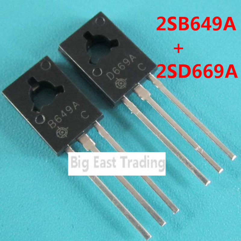 TO-126 100 2SB649A 2SD669A คู่ (50 B649A + 50 ชิ้น D669A) เสียงบนท่อ รับประกันคุณภาพ ท่อ ttb8 ( + D6