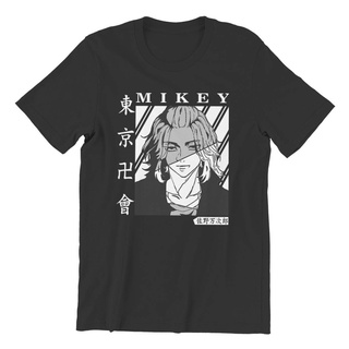 เสื้อแฟชั่นผญ - mikey tokyo revengers เกมแขนสั้นผู้ชายใหม่ผ้าฝ้ายเสื้อยืดเสื้อยืดท็อปส์ซูอะนิเมะฮาร