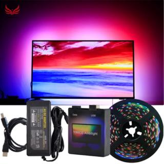 ☪HL♬ DIY TV PC Dream Screen USB LED Strip HDTV Computer Monitor Backlight Addressable LED Strip Full Set