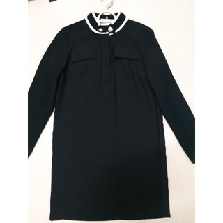 CARVEN long sleeve black dress