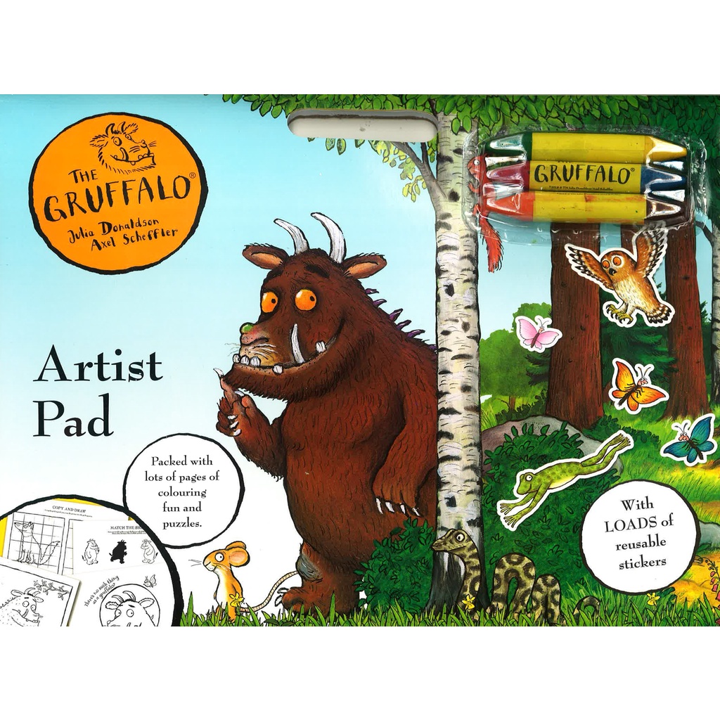 BBW หนังสือ The Gruffalo Artist Pad ISBN: 9781788240826