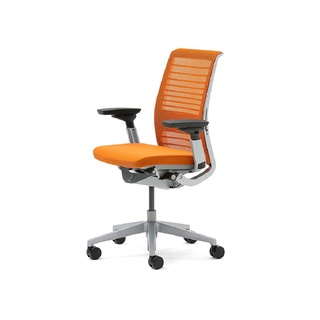 Modernform เก้าอี้เพื่อสุขภาพ Steelcase รุ่น Think v2 Platinum พนักพิงกลาง สีส้ม รับประกัน 12 ปี