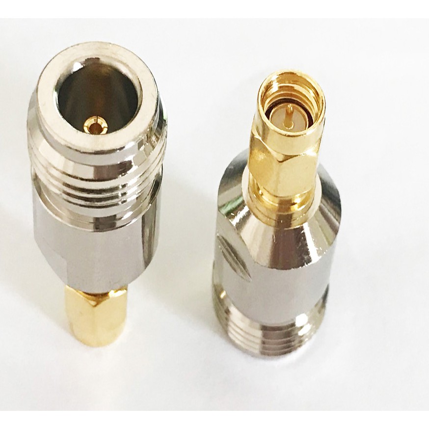 2 ชิ้น SMA ชายปลั๊ก N หญิงแจ็ค RF Connector อะแดปเตอร์
