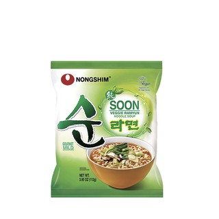 NONGSHIM นงชิม บะหมี่กึ่งสำเร็จรูปรสผัก 112ก.