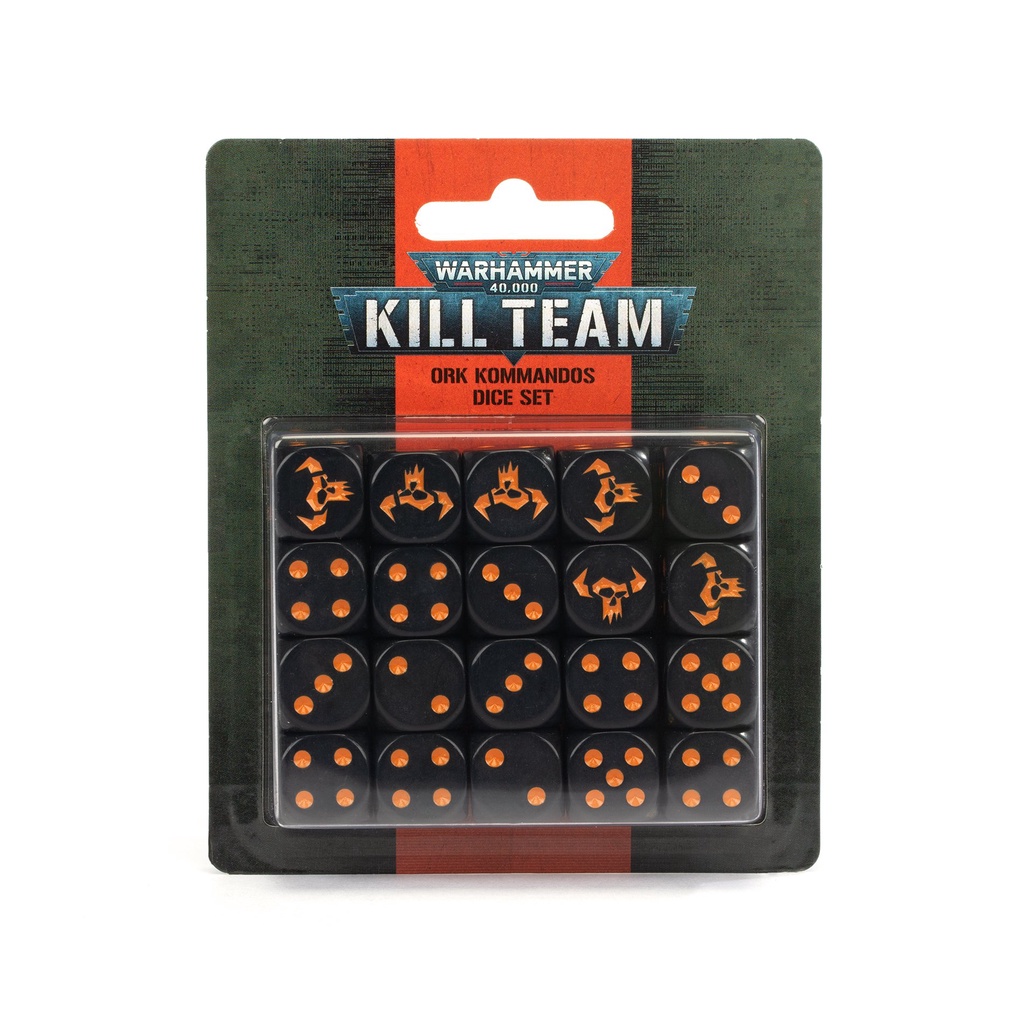 WARHAMMER 40K - KILL TEAM ORK KOMMANDOS DICE SET