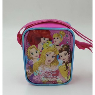 #กระเป๋าสะพายข้างเด็กหญิงลายdisney princessขนาด กว้าง2”xยาว5”xสูง6นิ้ว