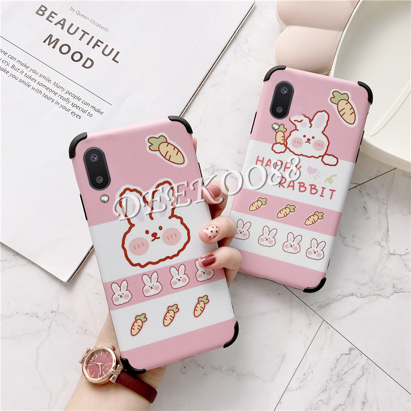 2021 เคสโทรศัพท์ Samsung Galaxy A02 M02 New Phone Case Cute Cartoon Little Rabbit Shockproof Case Back Cover Phone Casing #8