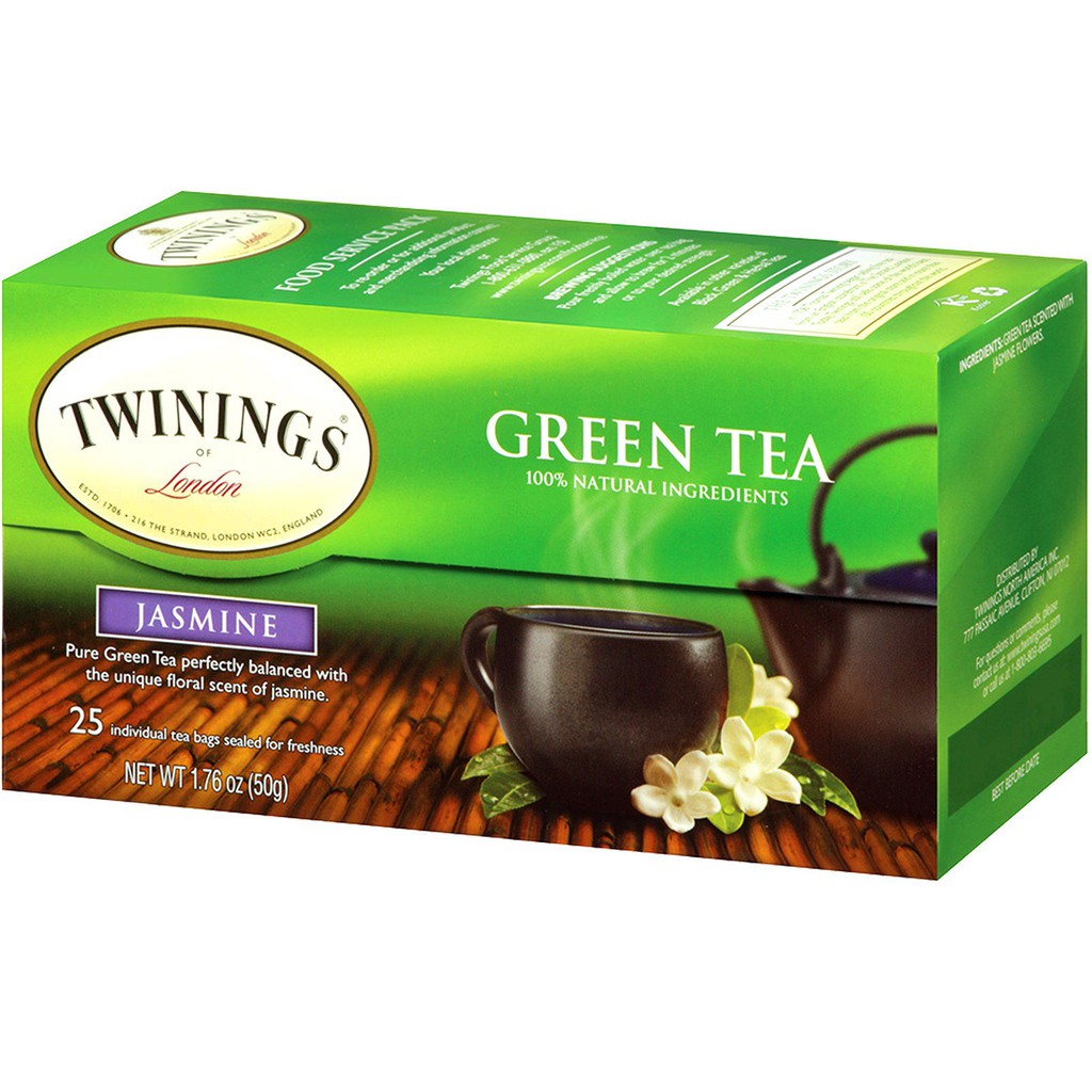 ขายแยกซอง 2กรัม Twinings, Green Tea, Jasmine