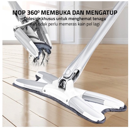 Bwi FLOOR MOP X SHAPE FLEXIBLE FLOOR MOP