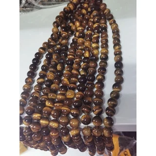 หินธรรมชาติหินแท้ lucky stone, tiger eye stone ยาว 4mm6mm8mm10mm12mm14mm16mm,