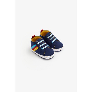 Mothercare navy paint-splat pram trainers ZA675 รองเท้าหุ้มส้นเด็กอ่อน