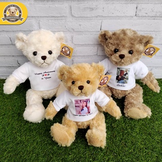 ตุ๊กตา Teddy U 10" แบบนั่ง สกรีนเสื้อ