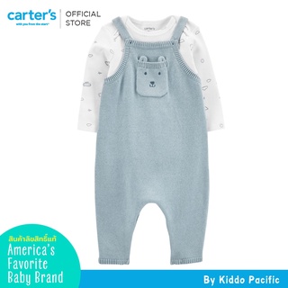 Carters Long Overalls+T Shirt 2Pc Blue L8 คาร์เตอร์เสื้อผ้าชุดเอี๊ยมพร้อมเสื้อ