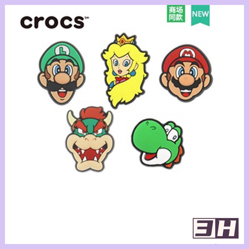 Mario/Crocs jibbitz/ชุด jibbits คุณภาพสูง/แท้/jibitz