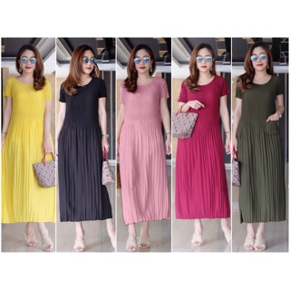 Pleate Maxi Dress