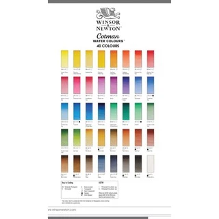 Half pan 2 ml. สีน้ำบีบแบ่ง Winsor and Newton Cotman Water Colour สีน้ำแบ่งขาย