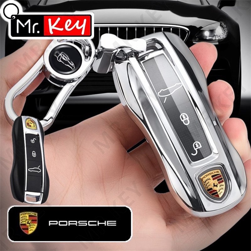 【Mr.Key】เคสกุญแจรถยนต์ Tpu สําหรับ Porsche Cayenne 958 911 996 Macan Panamera 997 944 924 Gt3 Cayman 987