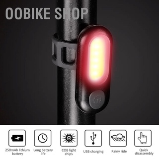 [OObike] Usb อุปกรณ์เสริมคลิปหนีบไฟท้ายสําหรับรถจักรยาน