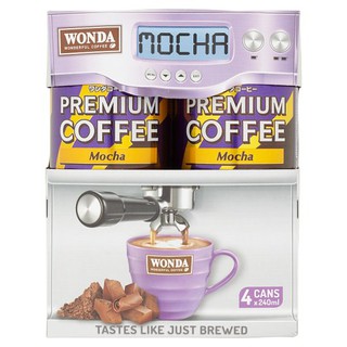 [PREORDER] Wonda Premium Coffee Mocha 4 กระป๋อง x 240 มล