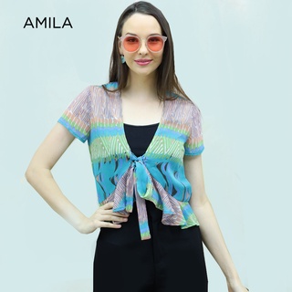 AMILA Blouse AM-B818 แขนสั้น IGPU21-7