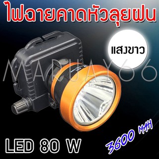 ไฟฉายคาดหัว ไฟฉายLED PAE รุ่น Pae-1598 (แสงขาว) ไฟฉาย ไฟ80W กันน้ำลุยฝนได้ ปรับความสว่างได้ รับประกันสินค้า