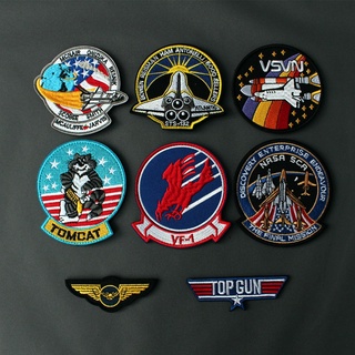 【Customized 】แผ่นแพทช์ปักลายจรวดอวกาศ Velcro TOM CAT YF-1 NASA3D สําหรับตกแต่งเสื้อแจ็กเก็ตยีน กระเป๋าเป้สะพายหลัง