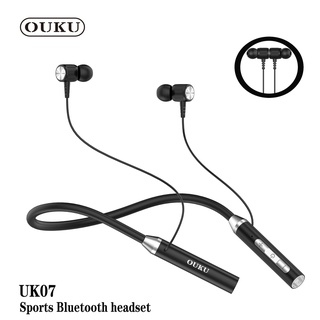 NEW OUKU รุ่น UK07 หูฟังบลูทูธEarphone หูฟัง บลูทูธ sports Bluetooth headset พร้อมส่ง ส่งไว