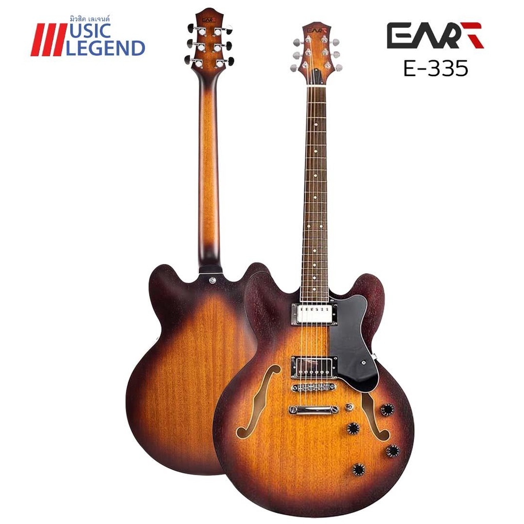 Eart E-335 Semi hollow jazz guitars กีต้าร์ไฟฟ้า แนวแจ๊ส