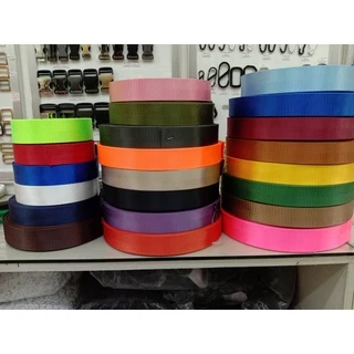 (1หลา) สายไนลอนลายก้างปลา ขนาด 1.5นิ้ว (3.8ซม.) สายเนื้อไนลอน สำหรับทำสายกระเป๋า/รองเท้า