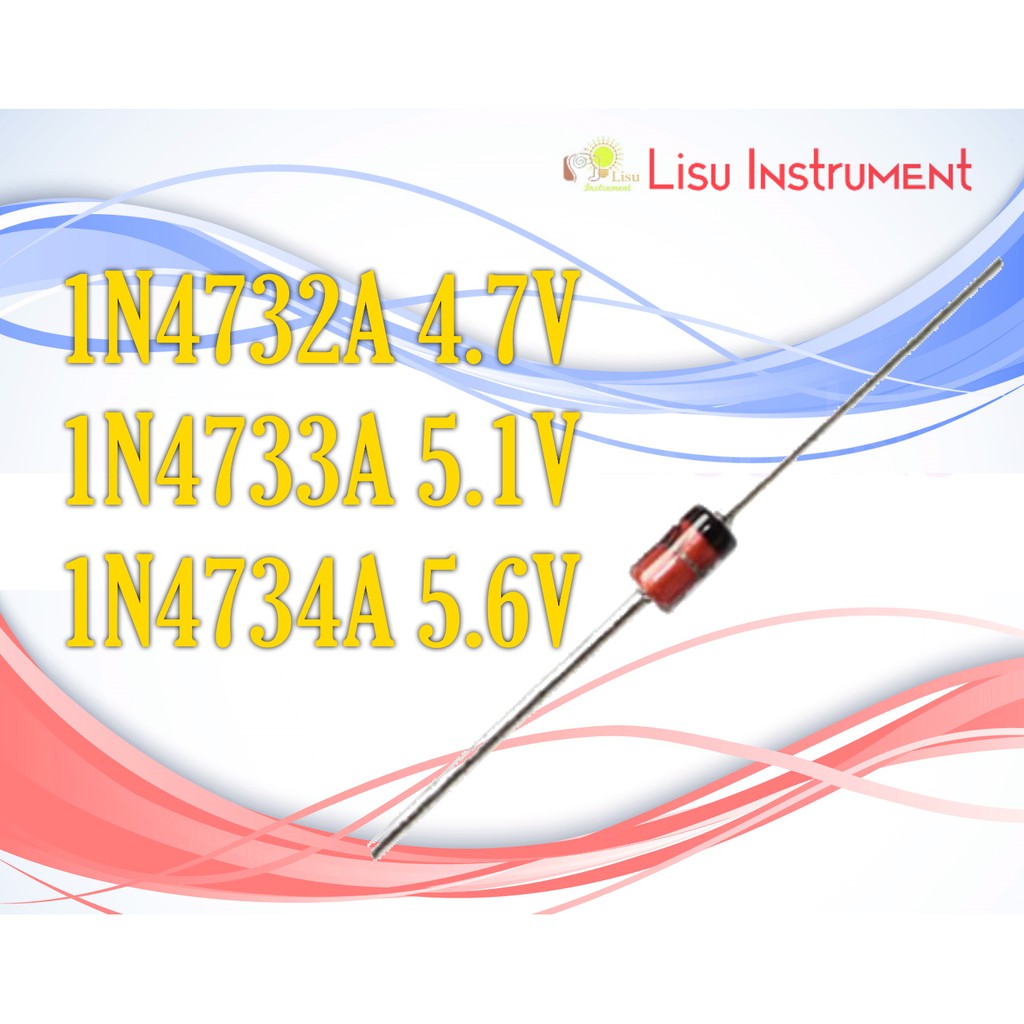 1W Zener ไดโอด 1N4732A 4.7V 1N4733A 5.1V 1N4733A 5.6V 1N4736A 6.8V DO-41