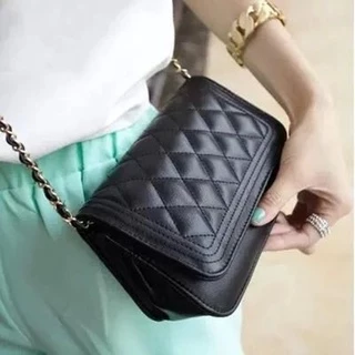 [2-28ก.พ.ใส่โค้ดSPC212BAGลด10.-] Bag Fashion กระเป๋าแฟชั่น กระเป๋าสะพายข้าง สายถักสีทอง