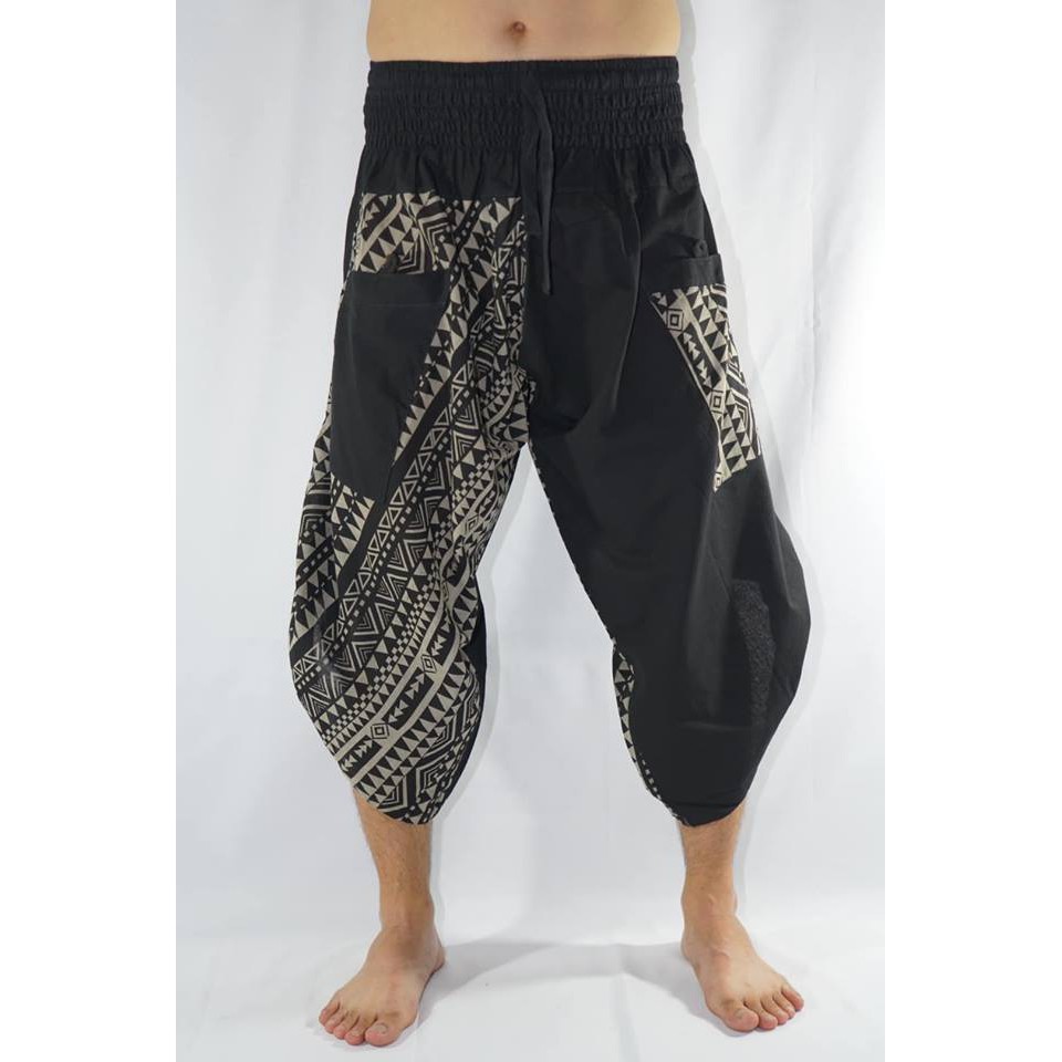 ซามูไรกางเกงเอวยางยืด ไซต์ L Samurai pants elastic waist (Unisex)