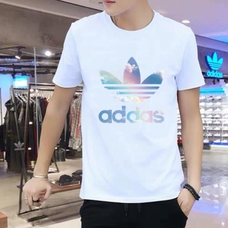 เว็บไซต์ทางการของ Adidas / Adidas ของแท้เสื้อยืดผู้ชายคอตตอนโคลเวอร์แขนสั้นกีฬาครึ่งแขนเสื้อยืดเสื้อยืดยอดนิยม