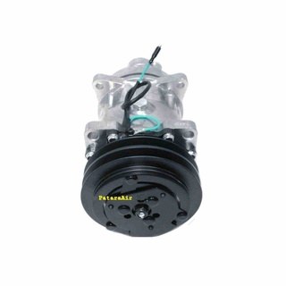 คอมแอร์ Volvo SD7H15 8 หู 24v. ร่องคู่ หัวแปะออกตูด คอมเพรสเซอร์ แอร์ วอลโว่ ทรัค Truck Sanden คอมแอร์รถยนต์ Compressor