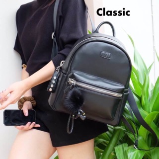 KEEP รุ่น Leather classic backpack    กระเป๋า หนังเนื้อดี นิ่มมาก