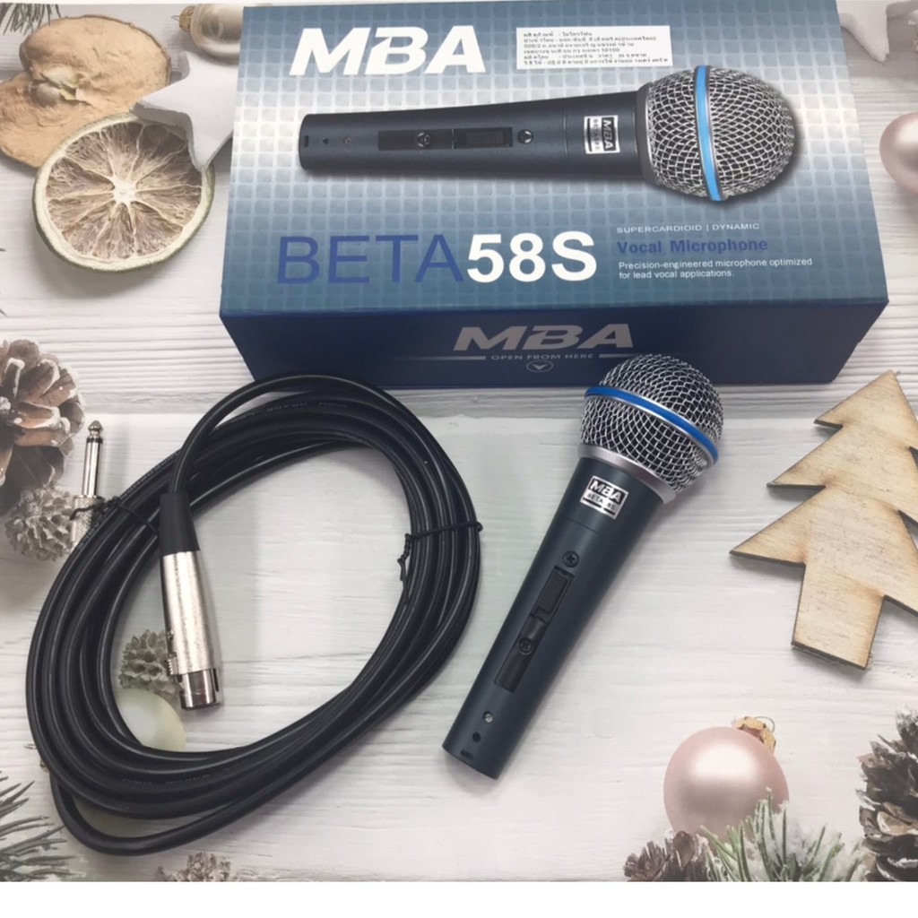 ลดราคา ไมค์สาย MBA BETA-58S #สินค้าเพิ่มเติม สายต่อจอ Monitor แปรงไฟฟ้า สายpower ac สาย HDMI