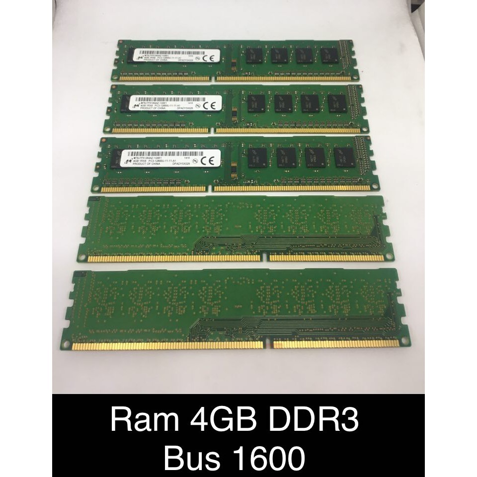RAM 4GB DDR3 Bus 1600 สินค้ามือสองสภาพสวย