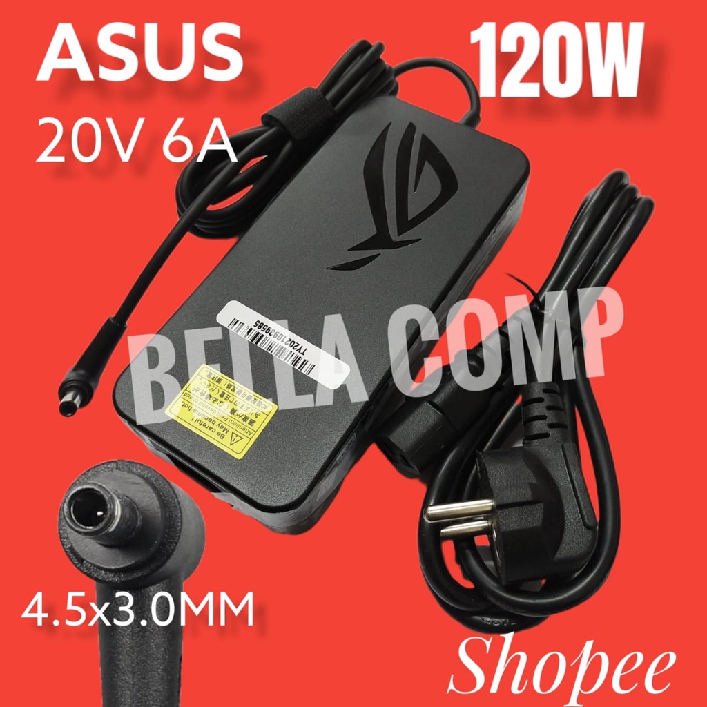 120W 20V 6A/20V 6.0A 4.5X3.0 มม.PA-1121-28 อะแดปเตอร์ AC แล็ปท็อป Asus UX534F M7400Q YX570U YX570Z U