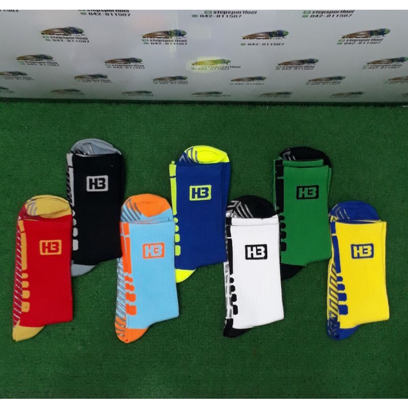 H3 (ทริปเปิ้ลเอช) ถุงเท้ากีฬา ถุงเท้ากันลื่น รุ่นTraining Non- Slip Socks ขนาด Free Size