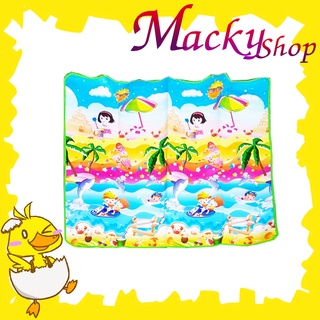 เสื่อปูพื้น ขนาด 6 ฟุต (175x160CM) เสื่อปิคนิค เสื่อฟรอยปูพื้น เสื่อฟอย เสื่อปูพื้นนอน  เสื่อปูนอนเด็ก T0953