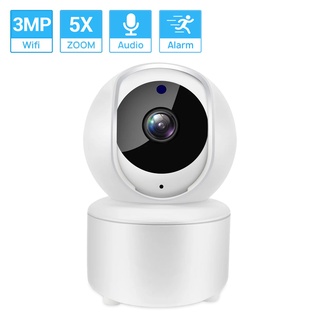 Hamrol กล้องวงจรปิดไร้สาย 3MP PTZ WIFI IP HD 1080P ซูมได้ 5 เท่า เพื่อความปลอดภัย สําหรับเด็ก