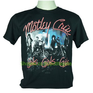 เสื้อวง Motley Crue เสื้อไซส์ยุโรป มอตลีย์ครู PTA441 เสื้อยืดแฟชั่นวงดนตรี