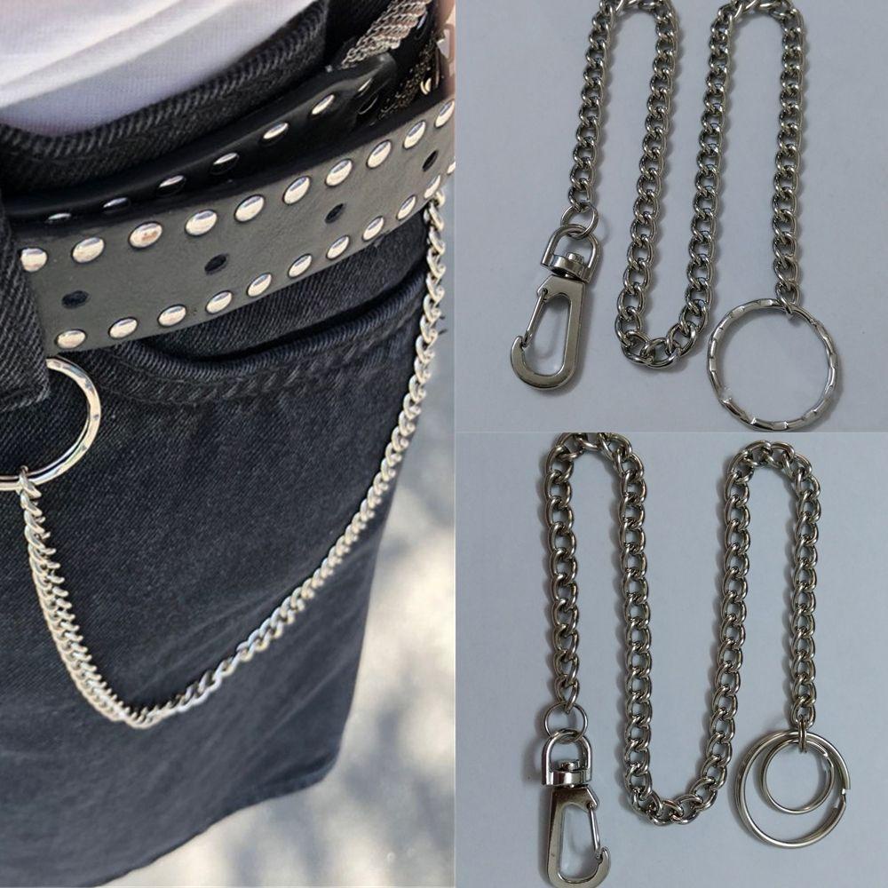 AOPHEKM Pants KeyChain Rock Fashion Metal Key Chains Clip - รูปที่ 6