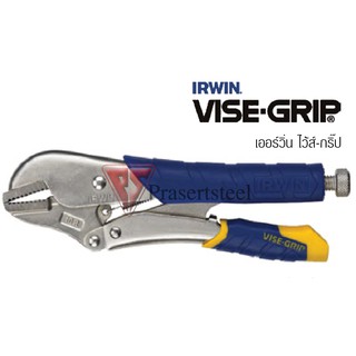 IRWIN VISE-GRIP คีมล็อคปากตรง ด้ามหุ้มยาง ขนาด 7 นิ้ว (1 อัน)