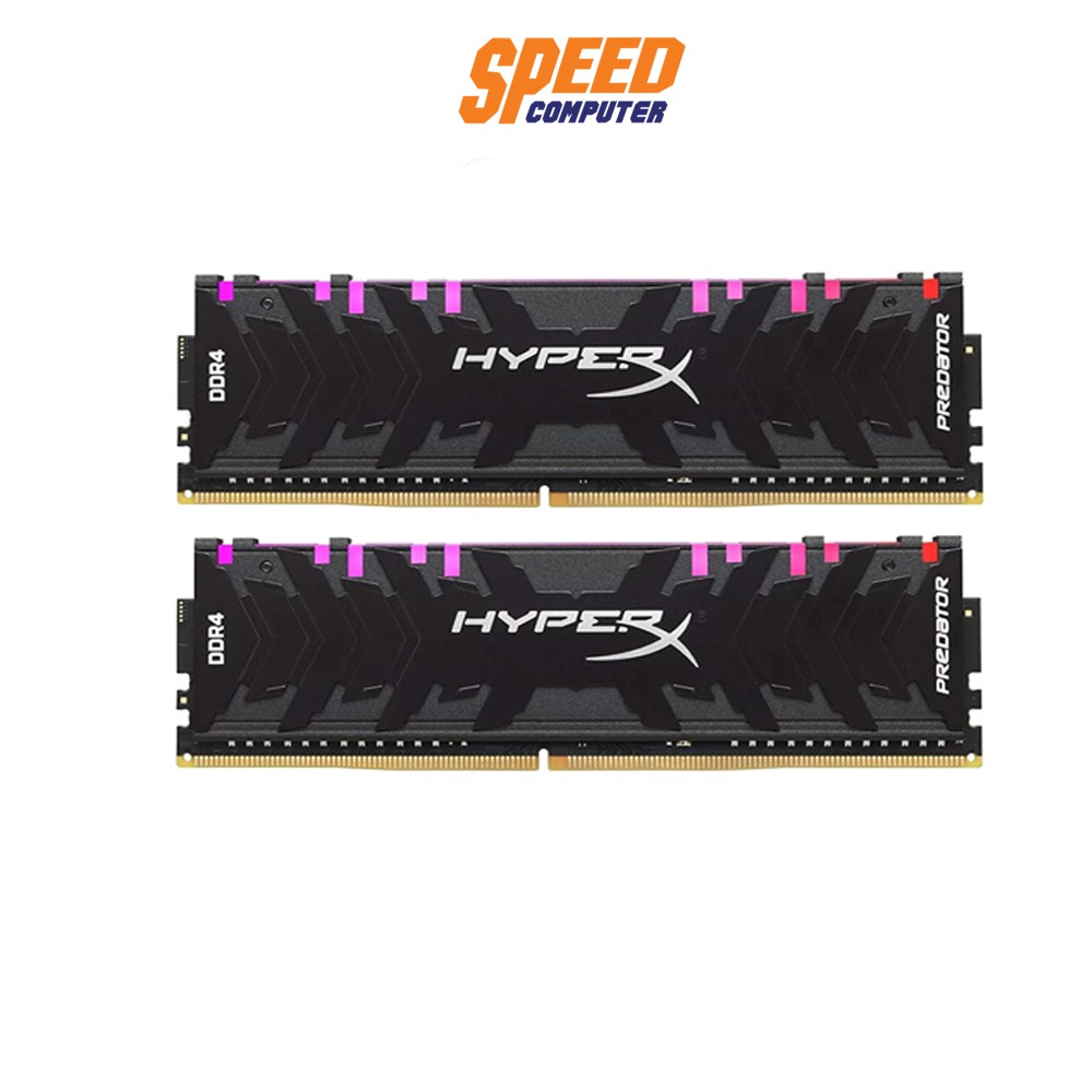 (แรมพีซี) KINGSTON HX432C16PB3AK2/32 RAM PC PREDATOR 32GB BUS3200 16*2 BLACK RGB BY SPEEDCOM