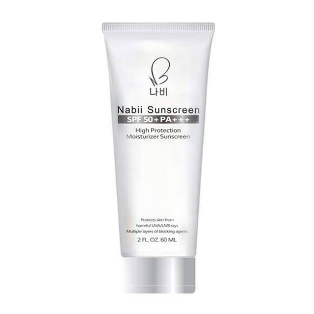 Nabii Whitening sunscreen SPF 50 PA + + +  ขนาด 60 ml.